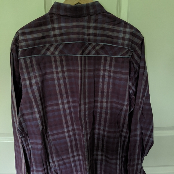 👣Helix Purple & Grey Western Shirt - Picture 3 of 3